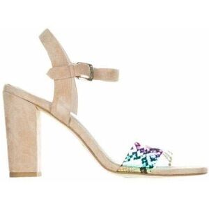 Kendall & Kylie Suede Brima Snake Print Sandal